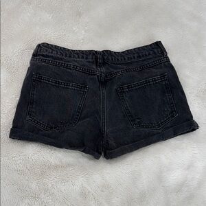 Women's Black Denim Shorts